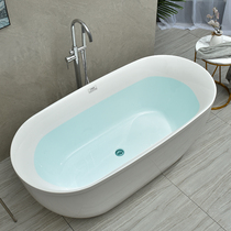 Acrylic household small apartment thin edge hotel bed and breakfast bathtub bathroom Free-standing adult double chaise bathtub