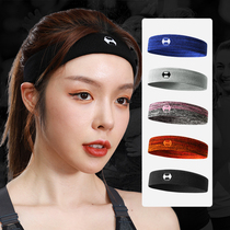 Cotton sports headband for men and women sweat hair belt wearing running basketball yoga fitness headscarf non-slip rubber stretch