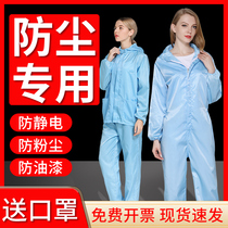Protective clothing Anti-static dust-free one-piece full body dust-proof clothes Overalls mens split clean summer painting industry