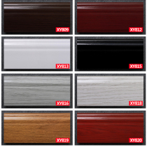 Pure solid wood skirting imported piano paint waterproof solid wood line European white black wall pasted antique waterproof