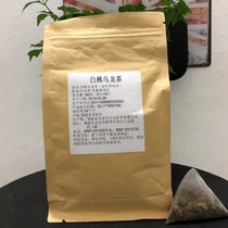 Fresh white peach oolong triangle tea bag fresh milk cover fruit honey tea milk tea drink water bar tea bag tea raw material