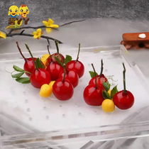 Spring crown French hawthorn foie gras ball ice cream cherry red wine blueberry chestnut foie gras hotel features shunfeng cold chain