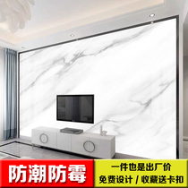  Custom marbled bamboo and wood fiberboard TV background wall integrated board Seamless splicing wallboard High-gloss painting quick installation