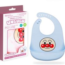 Baby silicone purse bib Japan waterproof ultra soft feeding kids spat towel bread Superman baby boy eating round mouth