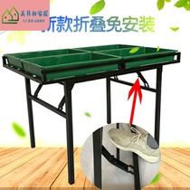 Vegetable and fruit stall shelf mobile portable disassembly fruit rack single-layer folding fruit vegetable display shelf
