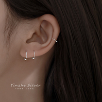 925 sterling silver earrings female to sleep without the ear nail small earring keep my ears pierced and free the earrings er kou ear circle