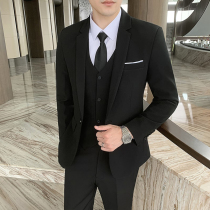 Suit suit men Korean slim mens suit groom wedding dress Best Man Group business professional dress coat
