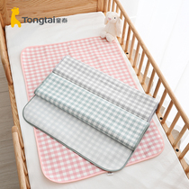  Tongtaixia infant bedding products Bamboo fiber plaid urine pad towel