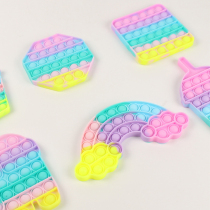 Rainbow press music finger pressure silicone one-handed decompression rodent control pioneer Jewish thinking Chess Festival mouse catching game