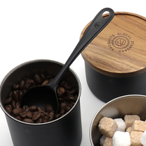 Japanese GSP new coffee spoon storage tank Japanese simple matte black exquisite and easy to use household stainless steel
