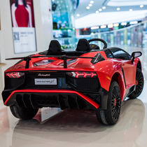 Lamborghini childrens car electric car with remote control toy sports car four-wheel male and female baby children can sit