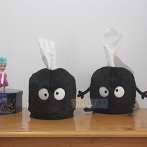 Japanese Hayao Miyazaki plush roll paper tube paper bag creative cute cartoon desktop decorative tissue cover box