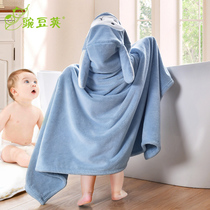 Childrens bath towel baby Cape bath towel for boys and girls special baby baby bathing bath than cotton absorbent bath