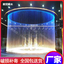 Pull line water curtain Water curtain Running water Waterfall landscaping Indoor water feature Fountain Water circulation Shop decoration Water system landscape