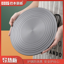Heat conduction plate kitchen gas stove gas stove heat conduction plate anti-burning black pan thawing heat conduction plate household cast iron