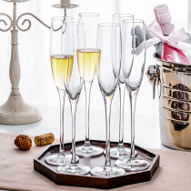 Crystal Champagne Goblet 6 set of home wedding gift box glass sparkling wine Wine Wine Wine Wine