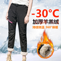  Minus 30-40 degrees cold-proof assault pants for men and women in winter northeast Harbin snow township tourism warm equipment skiing