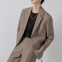 Casual blazer Korean all-match retro loose drop sense casual handsome small suit suit mens dk uniform top