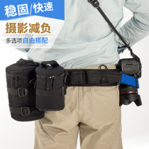 SLR camera lens running bag barrel photography belt fast hanging Multi Lens barrel decompression shoulder strap micro single fast camera strap
