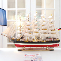 1 meter finished sailing boat model furnishings are smooth sailing full of model room hotel large solid wood decoration