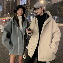 roora couples dress niche design sense autumn dress 2021 New woolen coat spring men trend jacket jacket