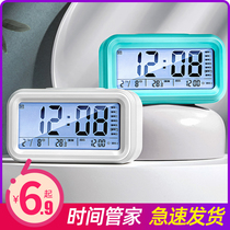 Antarctic electronic alarm clock students use bedroom bedside luminous mute multifunctional small intelligent creative personality children