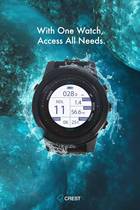 Crest CR4 Dive Computer Chinese Scuba Free Diving Bluetooth connection APP Rechargeable Entry