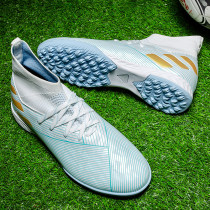 Messi high-help football shoes men and women long broken short AG nail children student Falcon CRO anti-skid adult training TF shoes