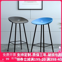 Bar stool Household high stool Nordic net celebrity ins bar chair Wrought iron light luxury bar chair front desk cashier high chair