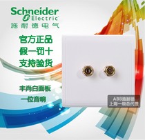 Schneider type 86 switch socket Fengshang Yabai double-digit double-headed audio audio socket 