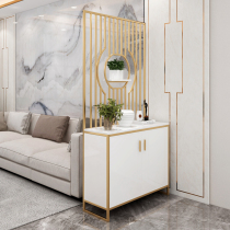 Light luxury wind wrought iron entrance cabinet Simple partition cabinet Modern entrance screen shoe cabinet Nordic foyer cabinet decoration