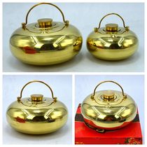 Dragon and phoenix soup woman copper pure copper thickened soup cover hand warm treasure Flushing hot water bottle hand warm device