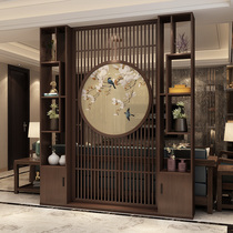 New Chinese-style light luxury solid wood partition Bo ancient frame screen partition wall Chinese screen partition living room dining room partition