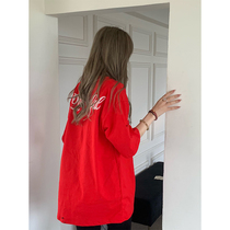 NECOYEP2022 years Summer new red meta-air short sleeve T-shirt male and female student trend easy round collar couple