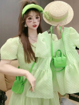 Fried Street pro-dress 2022 Summer clothing New wave Han version Ocean Gas Mother Women Dress High-end Holiday One-piece Dress Beach Dress