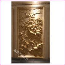 Jiahui sandstone glass fiber reinforced plastic relief mural lobby background wall garden hotel villa courtyard home decoration pine crane map