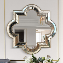 European decorative mirror American living room background Wall Wall Wall Mirror creative porch fireplace art mirror soft outfit meal side mirror