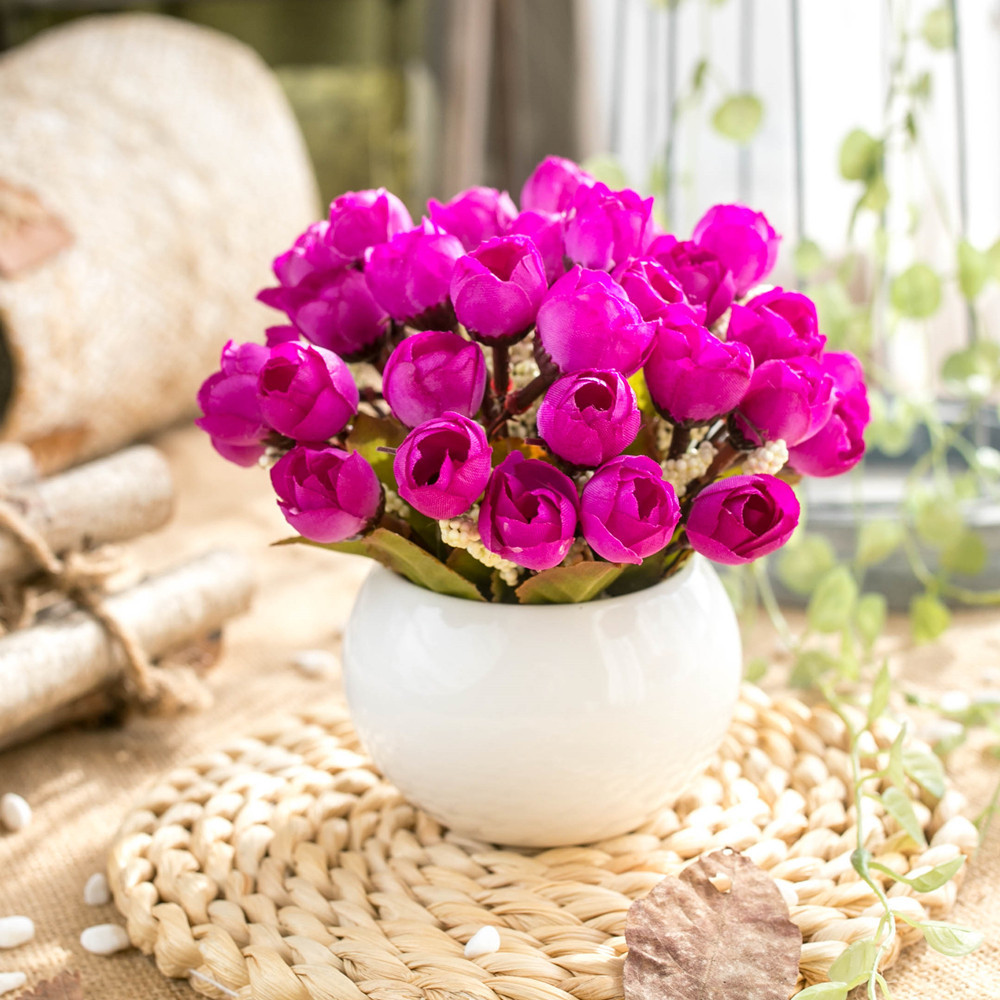 仿真假花草摆件客厅家居茶几摆设塑料花干花束植物小盆栽套装饰品