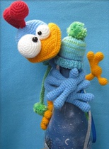 145 Chicken rooster weaving doll Chinese illustration crochet electronic drawing wool tutorial