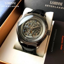 Швейцарские часы Robinni мужские 10 брендов ремни мужские часы стильные полые часы автоматические механические часы