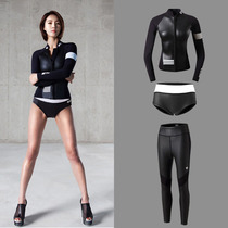 Free diving suit women's split suit long sleeve swimming surfing jacket floating suit warm drifting quick-drying wet suit