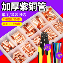GT copper connecting pipe terminal wire and cable quick connector connector copper pipe pair crimping and wire copper nose