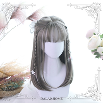 ) Big mans house) special multi-color Harajuku soft girl Lolita wig Sakurako Ji hair long straight wig