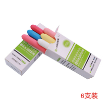 White environmental protection water-soluble dust-free chalk color childrens graffiti teaching special 100% dust-free 6 packs