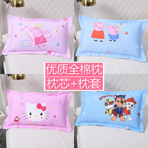 Childrens pillow men and women 3-4-6 + years old All cotton baby Four Seasons universal kindergarten Nap Elementary School Childrens Pillows