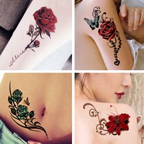 Tattoo stickers Clavicle flower non-reflective tattoo stickers Leg female small pattern tattoo stickers Waterproof and long-lasting ankle tattoo