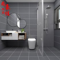  Black and white gray solid color bathroom tiles 300x600 Kitchen toilet wall tiles Toilet bathroom antique brick floor tiles