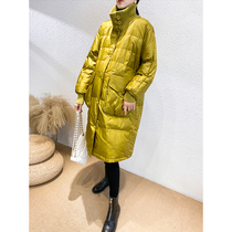 ◆Mrs. Zhuo maternity clothes ◆Pregnant womens down jacket winter wear late pregnancy loose long coat stand collar autumn and winter cotton suit