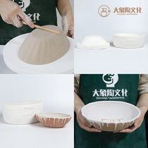 Ceramic art gypsum Yin and Yang printing blank mold ceramic grouting mold custom DIY lace small Bowl elephant pottery culture