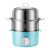 Beauty gauge 110V 120V stainless steel boiled egg machine double-layer timing steamed egg machine automatic power cut foreign trade outlet